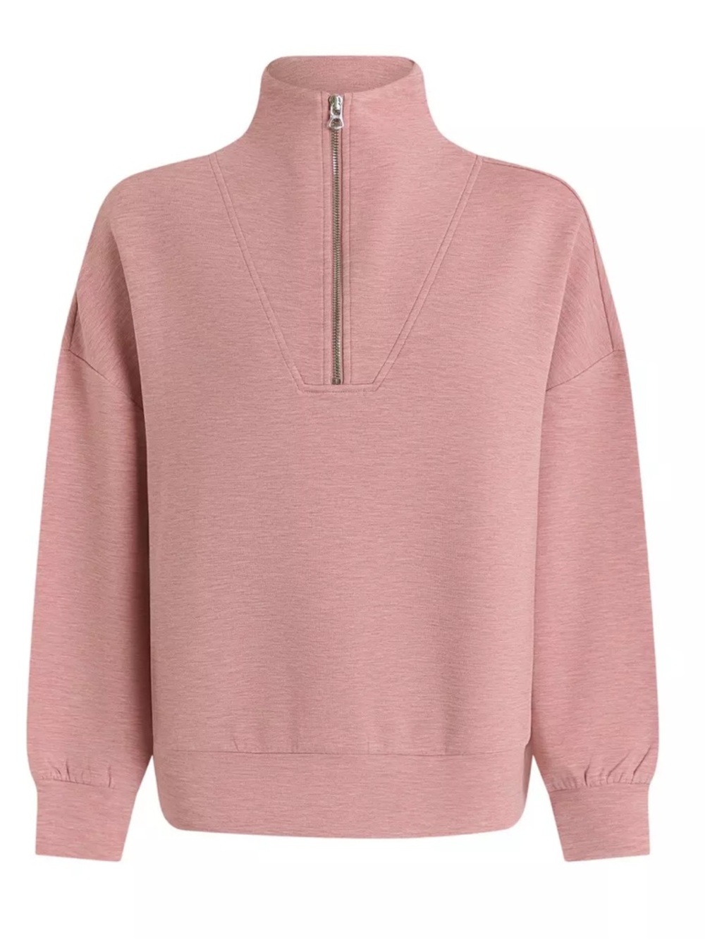 Varley | Hawley Sweat 1/2 Zip Pullover | Large | Rose Marl - Picture 8 of 13